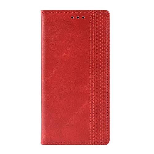 TORQUE 5G au KYG01用 ケース/カバー 手帳型 レザー スタンド機能 カード収納 上質なPUレザーケース Kyocera 京セラ TORQUE G05 5G レザーケース おしゃれ アンドロイド スマフォ スマホ スマートフォンケース/カバー(レッド)