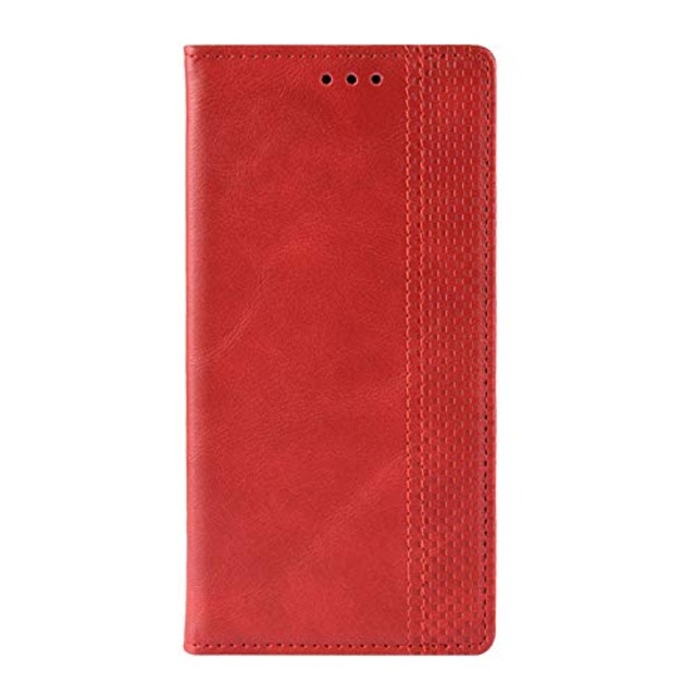 TORQUE 5G au KYG01用 ケース/カバー 手帳型 レザー スタンド機能 カード収納 上質なPUレザーケース Kyocera 京セラ TORQUE G05 5G レザーケース おしゃれ アンドロイド スマフォ スマホ スマートフォンケース/カバー(レッド)
