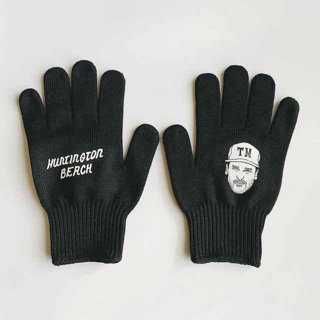 HOT FUDGE＜ホットファッジ＞Screen print on 軍手 gloves!!!