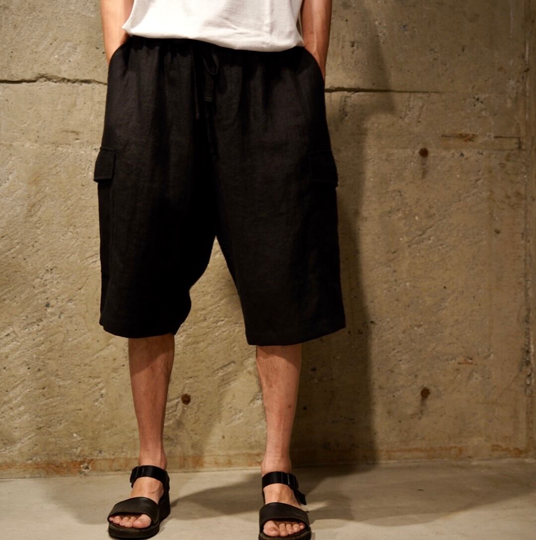 COMOLI(コモリ) / カナパカーゴショーツ -BLACK-(X01-03028) | Signs