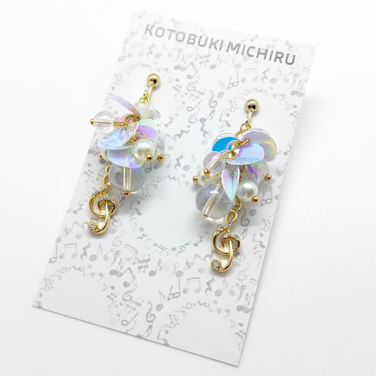 KOTOBUKI MICHIRU　ト音記号のイヤリング