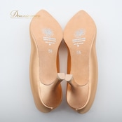 社交ダンス 衣装 スタンダード シューズ 5 1/2サイズ ピンク系 オレンジ系 SUPADANCE 靴 くつ ヒール レディース 無地 シンプル 光沢 上品 イングランド製 ダンス衣装 練習 レッスン イベント ステージ かわいい 明るい 華やか パーティー