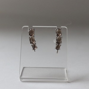 smoky quartz earcuff