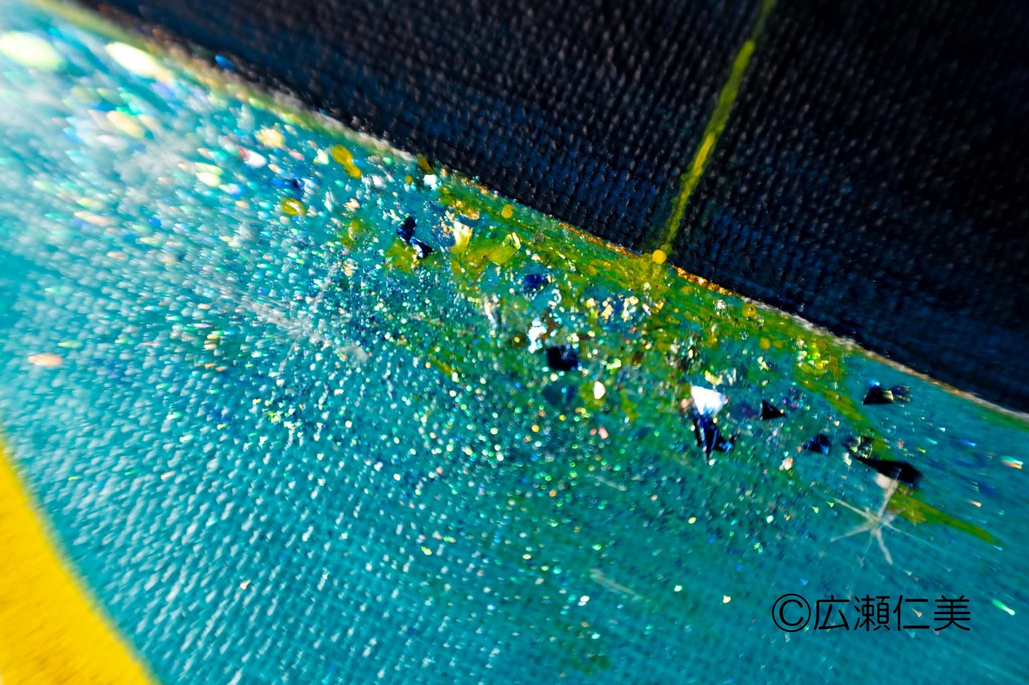 月の雫」他、丸形キャンバス画：受注制作 | Satomi Hirose