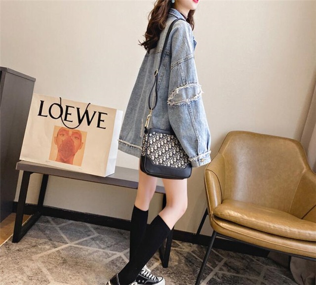 大人気の新作 韓国 ゆったりする カジュアル スリム 長袖 デニムジャケット 潮 コート