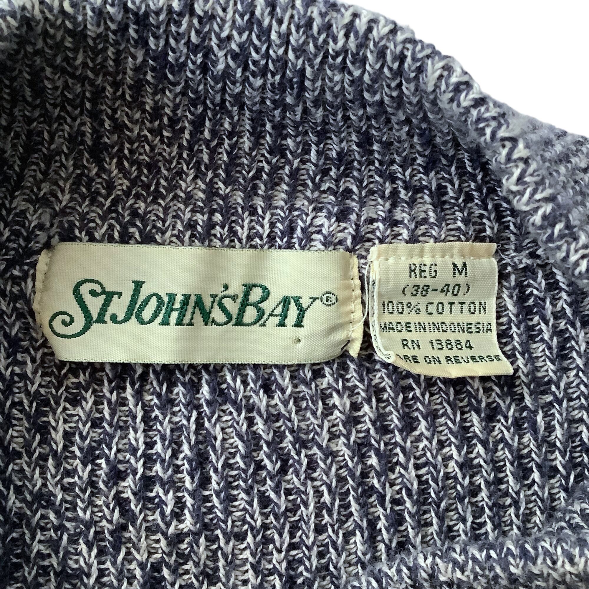 90's ST.JOHN'S BAY mock neck cotton knit