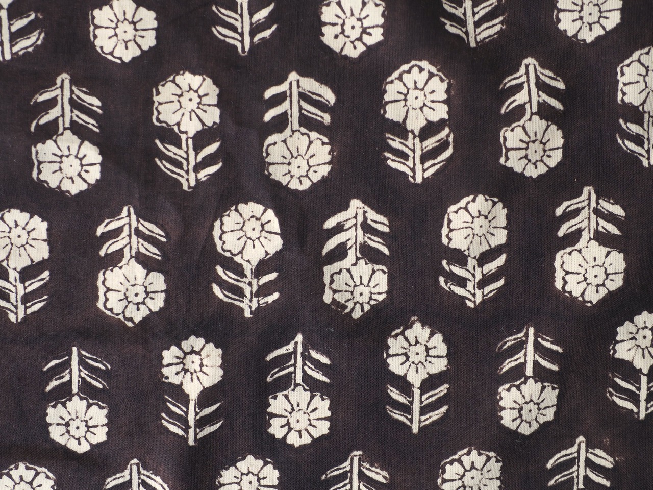 156ri050 Block Print Bandana d11