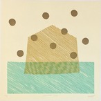 竹﨑勝代 TAKEZAKI Katsuyo 'maisonnette cinq 小さな家 5 ' /woodcut print with frame thumbnail 2