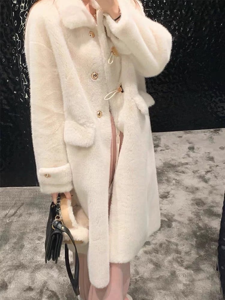 ホワイト即納】エコファーダッフルコート | HOLSOL