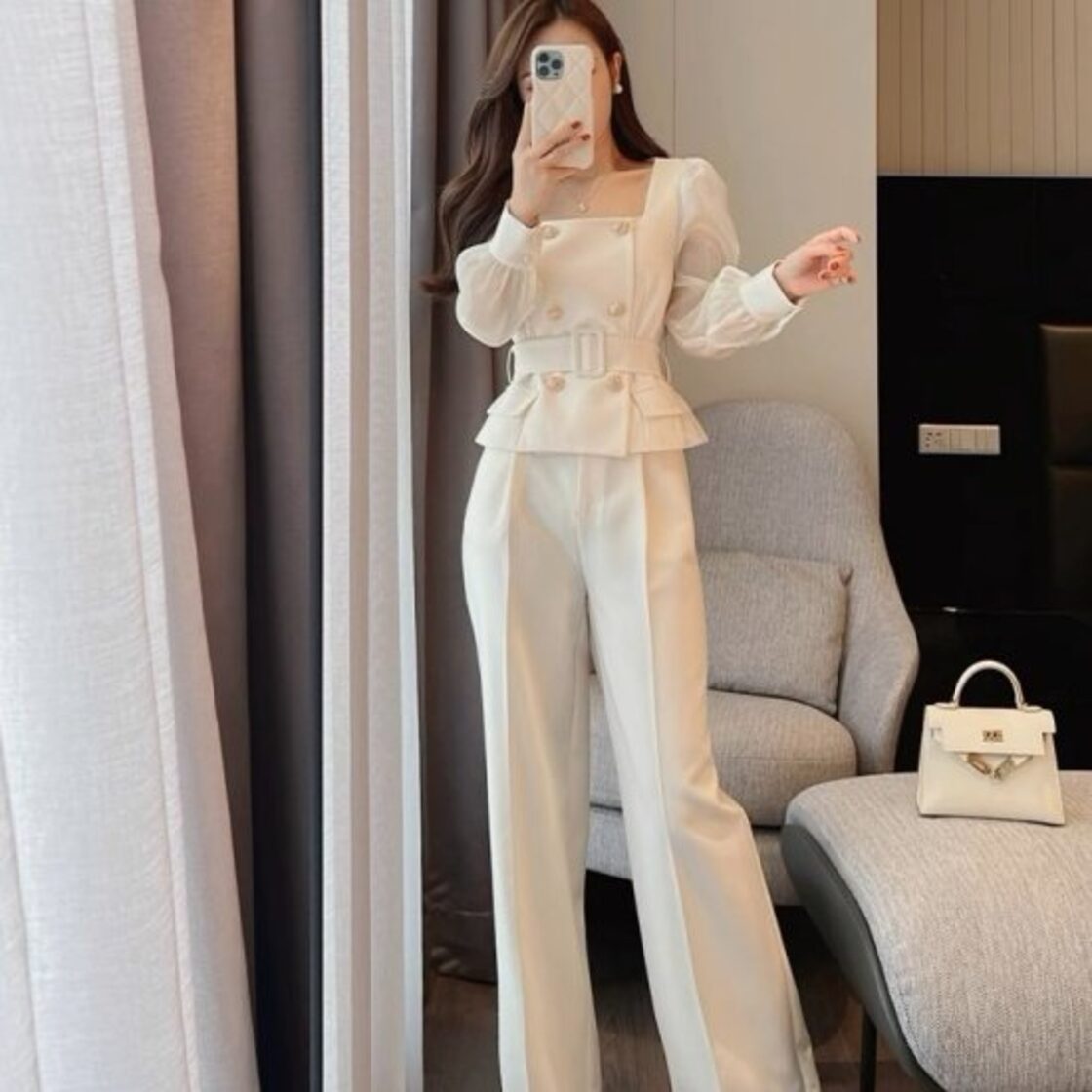 セットアップ レディース パンツスーツ パンツドレス 上下セット 