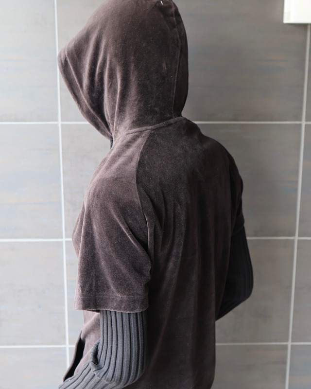 Velour T-shirt Hoodie