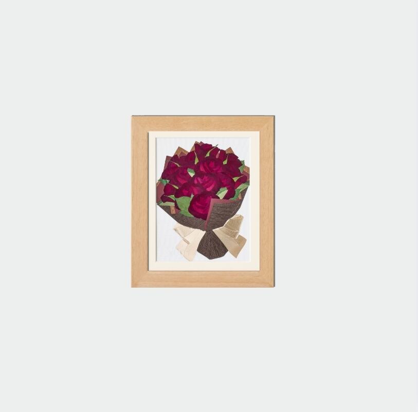 ウッドS ナチュラル 『受注商品・押し花』プロポーズ