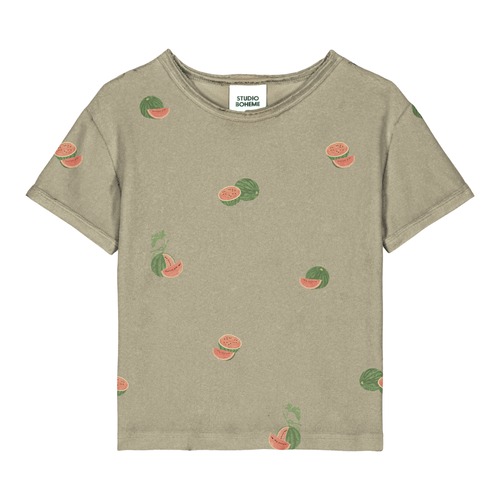 STUDIO BOHEME / TSHIRT ESSENTIAL TERRY / WATERMELON  / 18M・24M