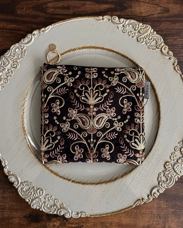 インテリアファブリック スクエアポーチ