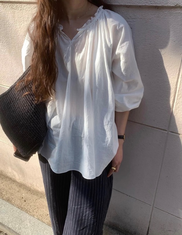 (予約) taffeta / Sophia blouse