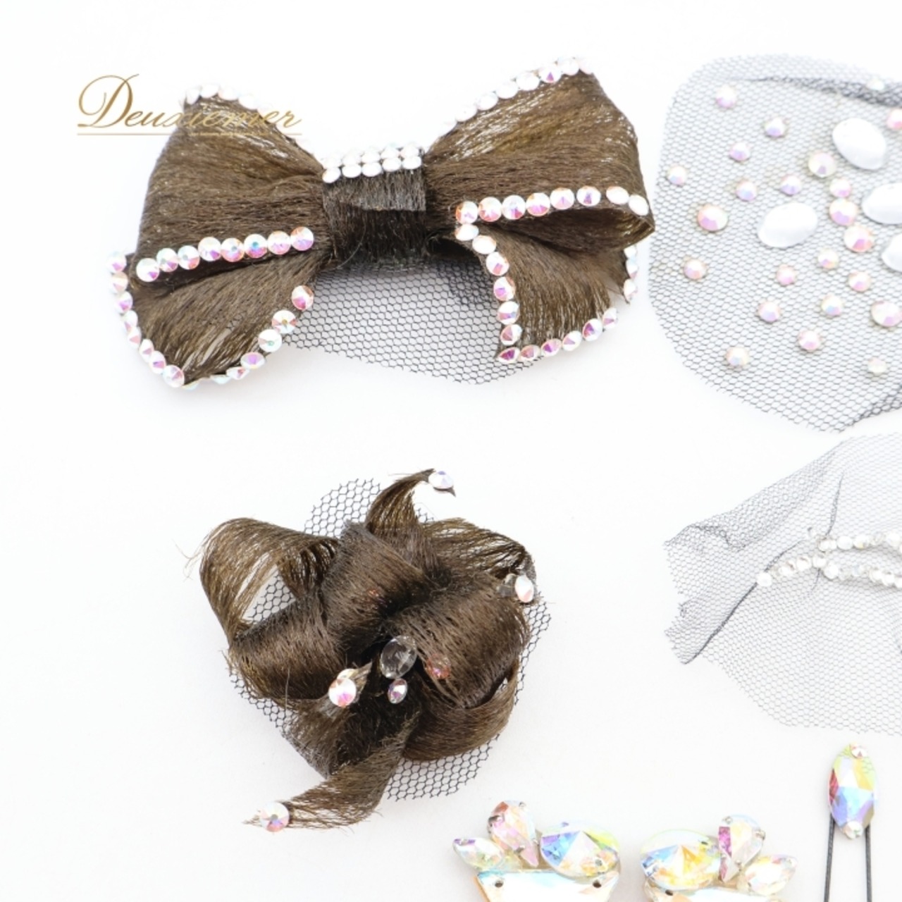 社交ダンス 小物 まとめ売り セット つけ毛 つけ髪 ヘアオーナメント ヘア小物 イヤリング ピン デモ 競技 ダンス パーティ 発表会 茶色 ブラウン系 シルバー系 アクセサリー ヘアアクセサリー シニヨン ダンス小物 競技用 発表会用 ステージ用 おしゃれ かわいい 上品 レディース