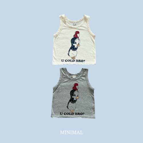 [MINIMAL] King Penguin Sleeveless +fee3 / [미니멀] 왕펭귄나시