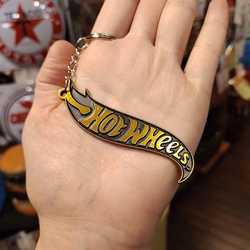 ダイカット ホットウィール/Hotwheels ロゴキーホルダー ブラス