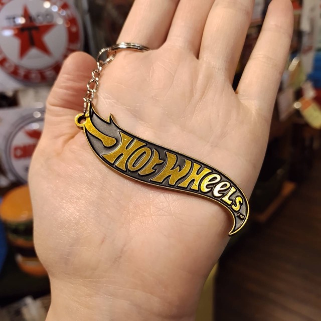 ダイカット ホットウィール/Hotwheels ロゴキーホルダー ブラス