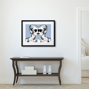 Iron Dual Mind｜理性と感情が響き合う白黒ブラウンアート｜静けさと強さを描くMake SenseのモードポスターA4ポスター