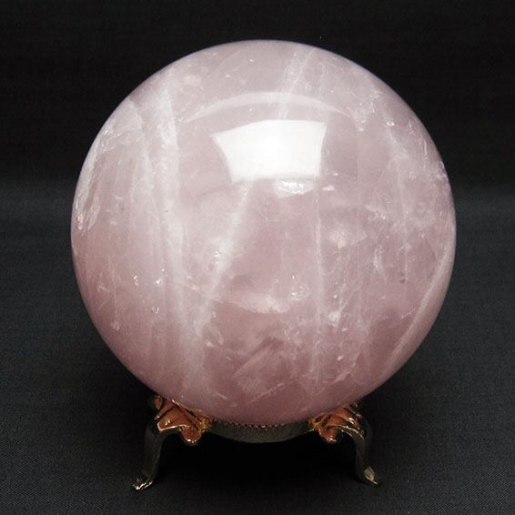 1.1Kg ローズクォーツ 丸玉 91mm スフィア 置物 原石 一点物 151-6452
