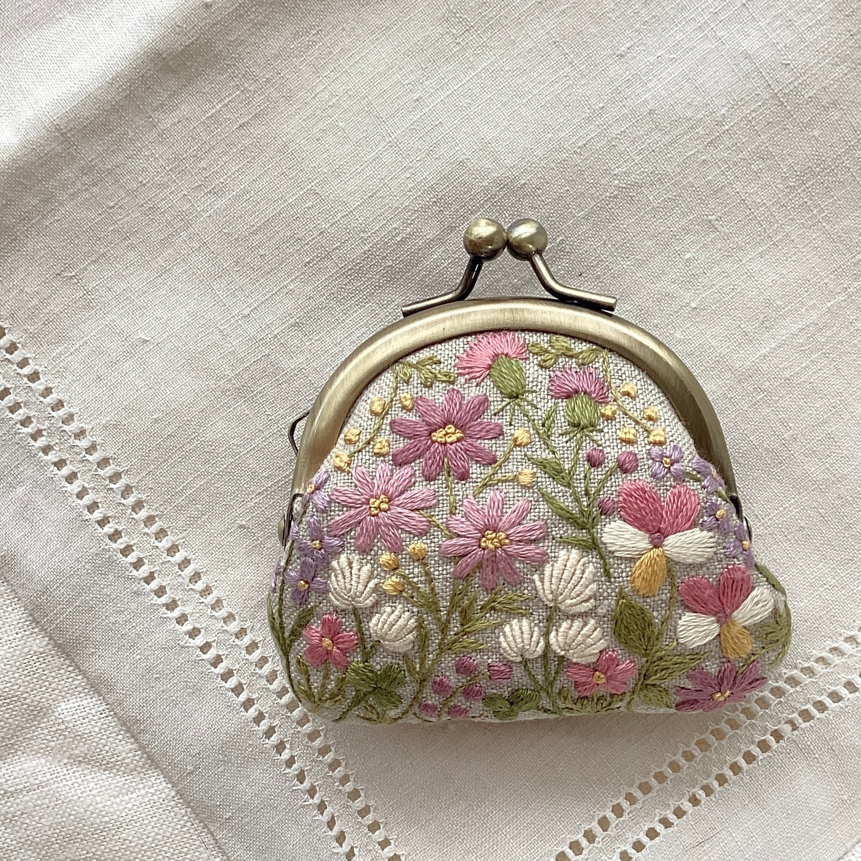 がま口SS ピンク | atelier de nora