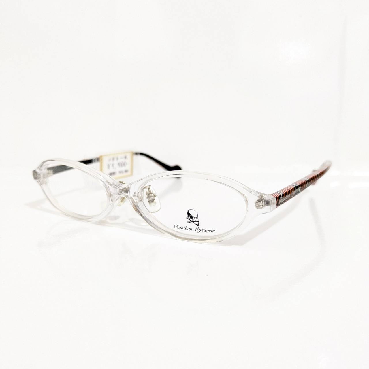 【Randam eyewear】オーバルセルフレーム クリア