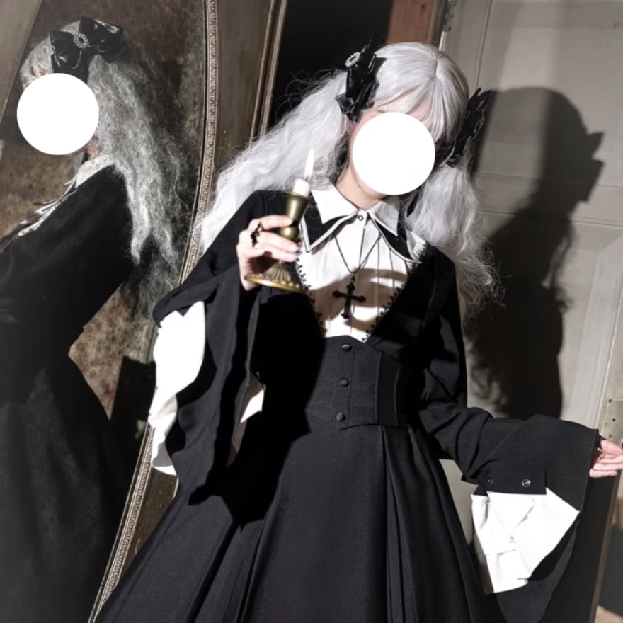 セットアップ 4点セット 十字礼賛 修道女 ゴシック ゴスロリ