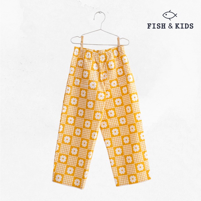 FISH & KIDS / YELLOW FLOWERS RETRO PANTS