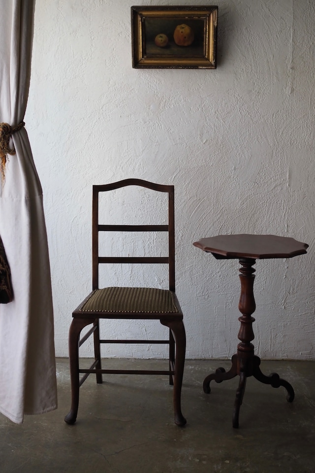 クイーンアン様式の椅子-antique dining chair