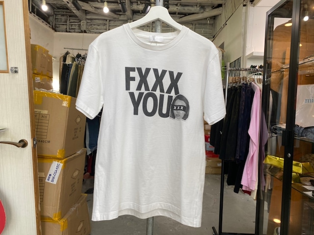 GOD SELECTION XXX FXXX YOU PHOTO TEE WHITE MEDIUM 28363