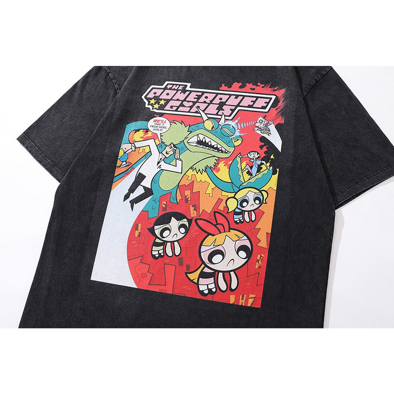 VINTAGE ストリート Powerpuff Girls Tシャツ T1060
