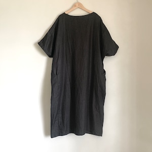 linen dolman one-piece  リネンドルマンワンピース　evam eva