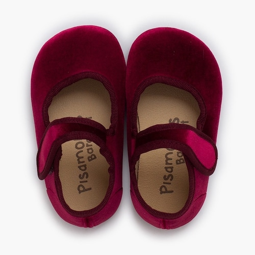 【Pisamonas】BAREFOOT VELOUR MARY JANE(Burdeos ボルドー) 【Pisamonas】BAREFOOT VELOUR MARY JANE(Burdeos ボルドー)