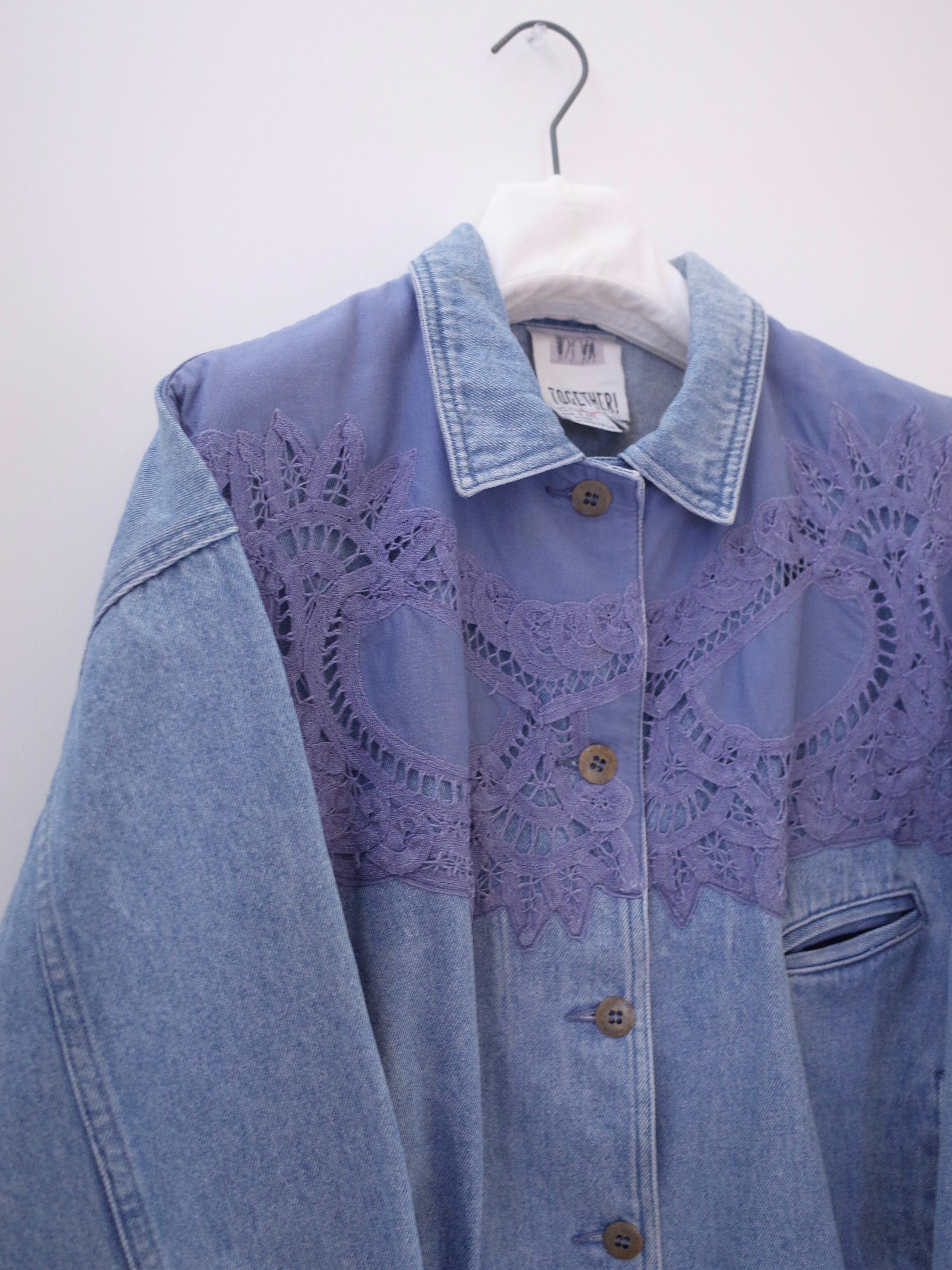 TOGETHER! lace denim jacket