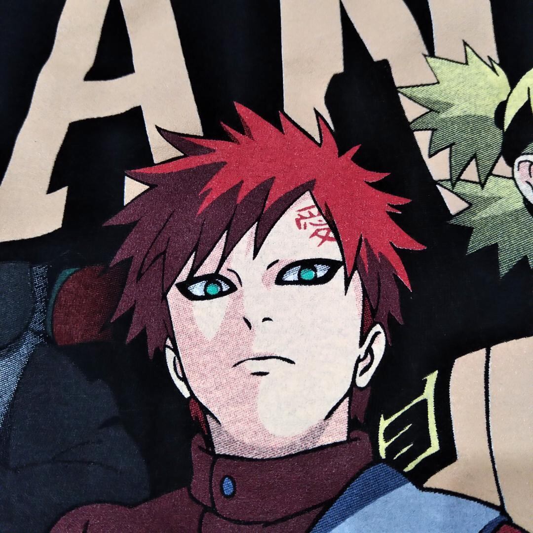 ナルト Tシャツ 黒 我愛羅 naruto 海外オフィシャル ナルト Tシャツ XLサイズ 黒 我愛羅 naruto 海外オフィシャル