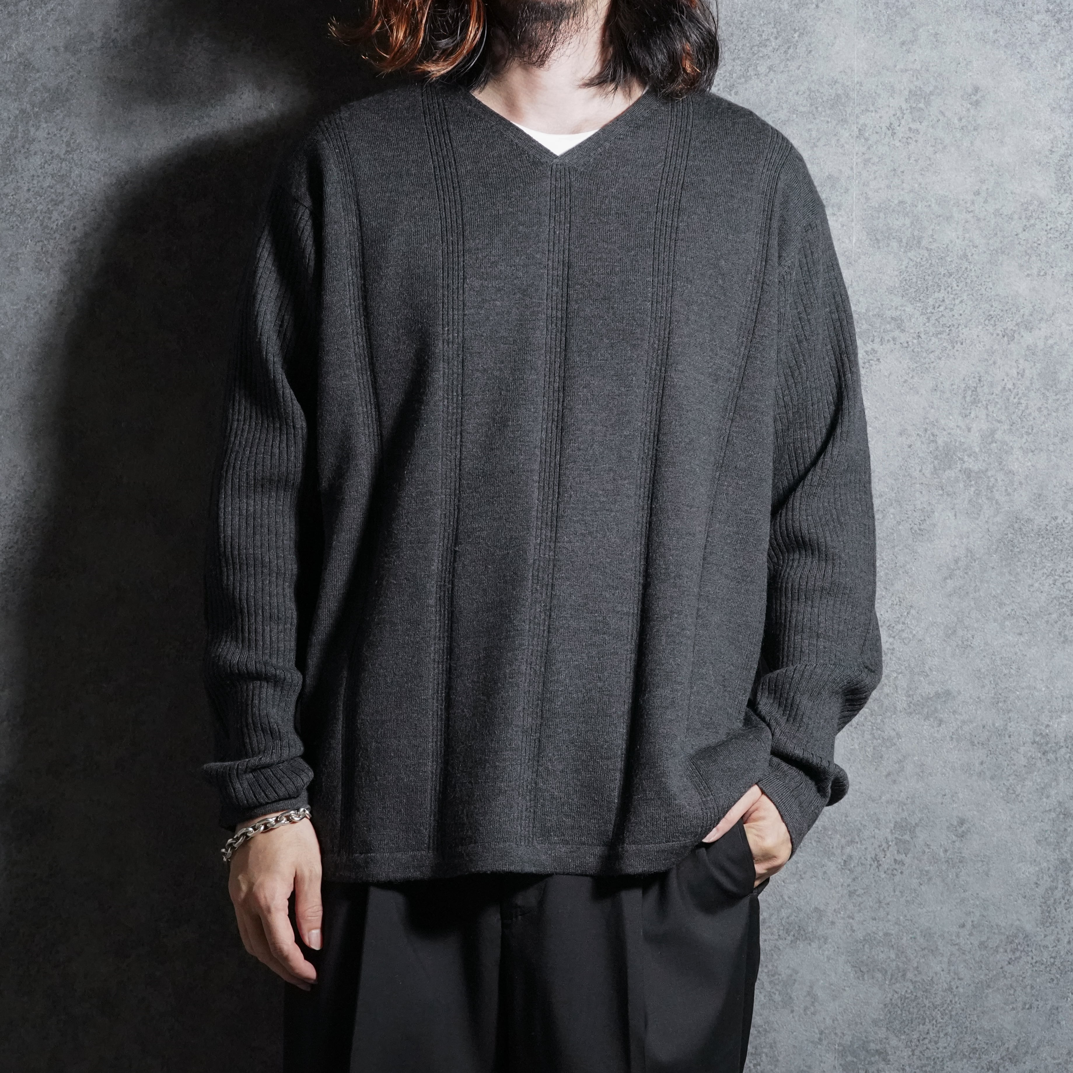 90s Brooks Brothers USA製 コットン Vネック ニット M 80-90s Brooks Brothers V-Neck Cotton knit Sweater ブルックス