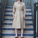 .Aquascutum GABARDINE COTTON BELTED BALMACAAN COAT MADE IN ENGLAND/アクアスキュータムギャバジンコットンベルテッドバルマカーンコート(ステンカラーコート)2000000006499