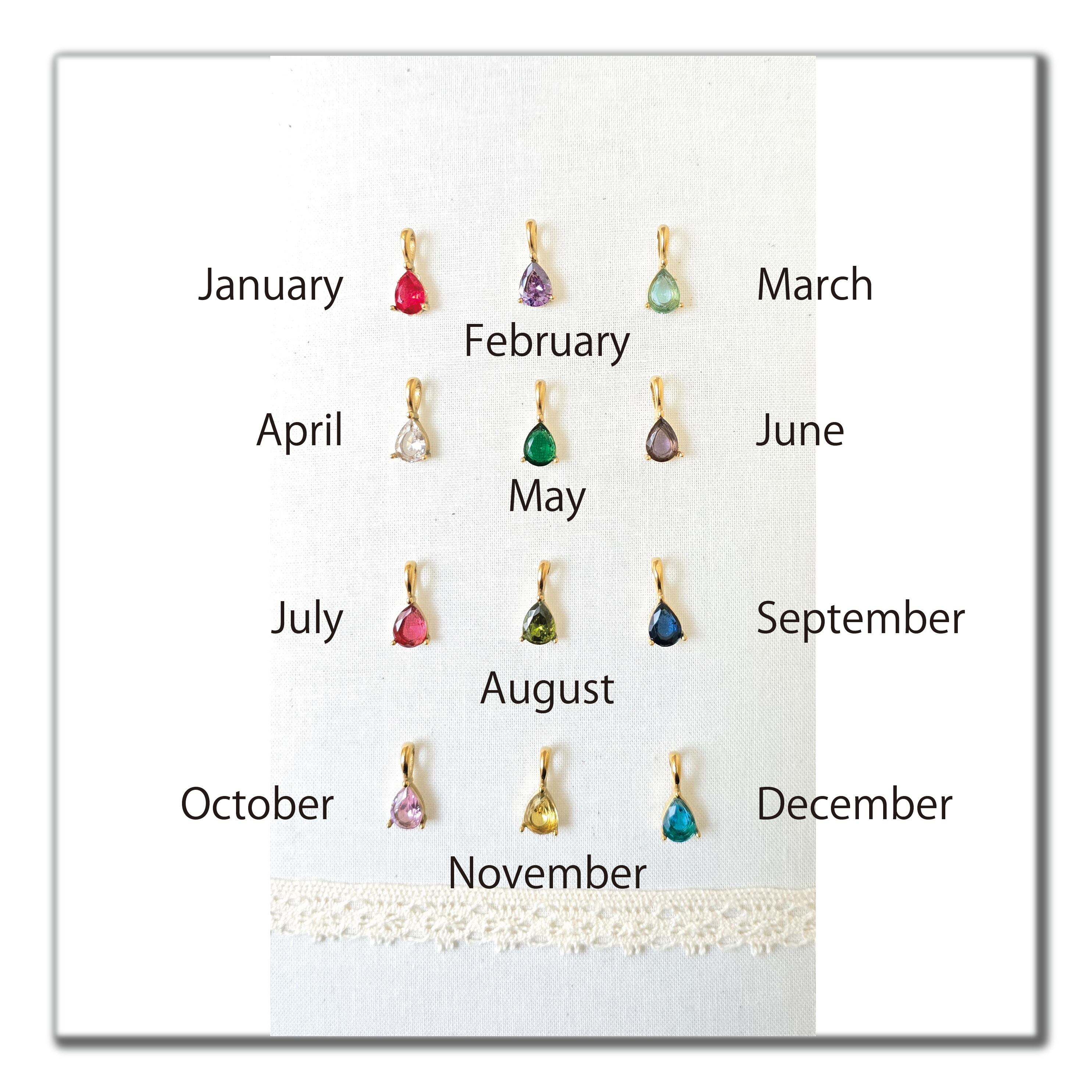 パーソナライズジュエリー 12誕生石風 CZ ネックレス | 毎日を彩るカラフルペンダント | ギフトに最適