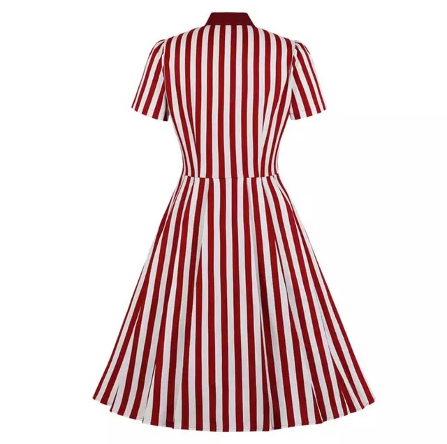 送料無料 即納 リボン ストライプの50年代アメリカンレトロなワンピース お嬢様 クラシカル レトロ ロカビリー ドレス リボン 弓襟エレガント レディース ワンピース カジュアル ファッションビル デパート イチゴちゃんショップ 送料無料 即納 リボン ストライプの50年代アメリカンレトロなワンピース お嬢様 クラシカル レトロ ロカビリー ドレス リボン 弓襟エレガント レディース ワンピース カジュアル ファッションビル デパート イチゴちゃんショップ