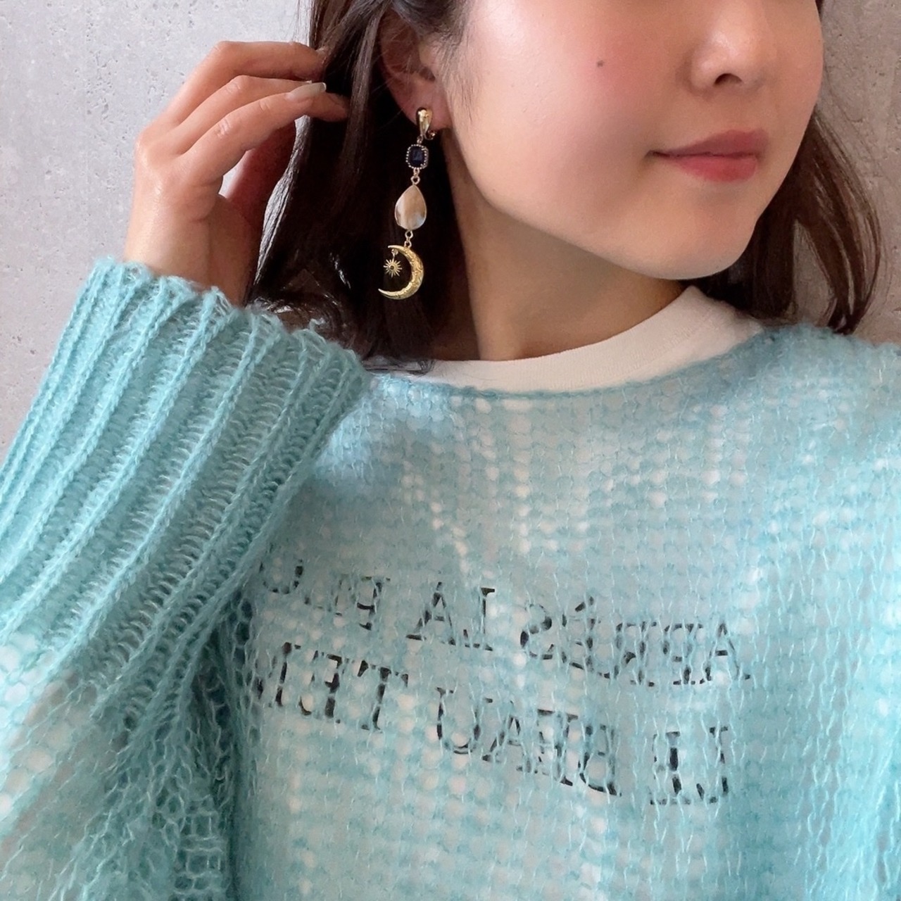 カラフル アシンメトリーピアス / イヤリング