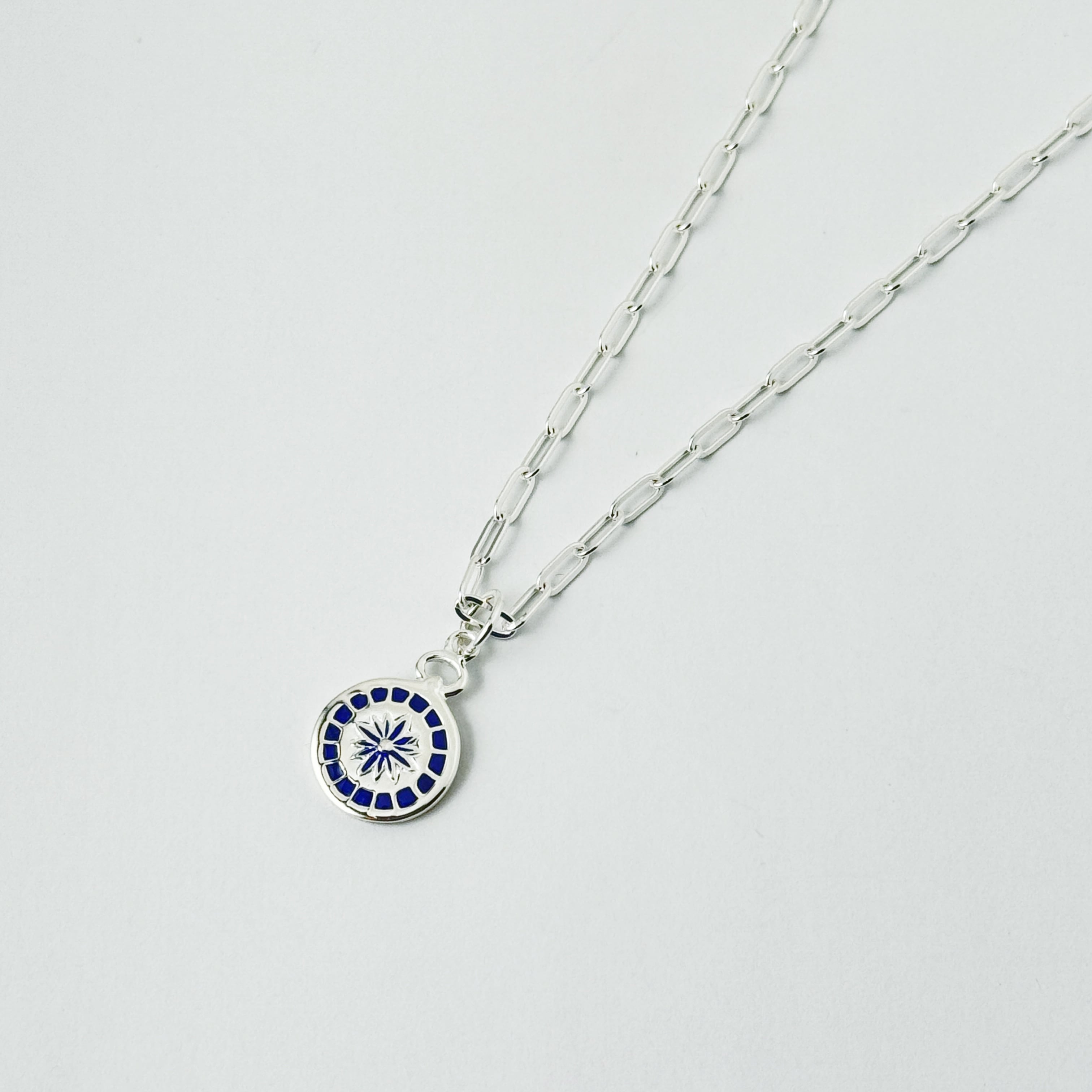 Lagoon Original ブルーコイン ペンダント with カットボール