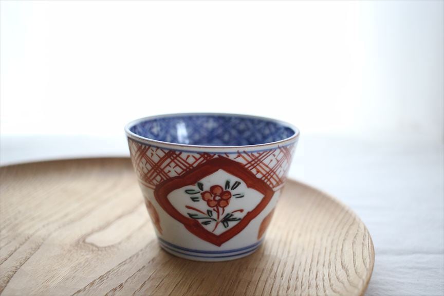 九谷焼　宮川哲爾造　色絵草花更紗文　壺　共箱　M　R9209B 九谷焼 正峰 金襴手 花詰文 急須 蓋付 夫婦湯呑 金彩 色絵 菊文 未使用