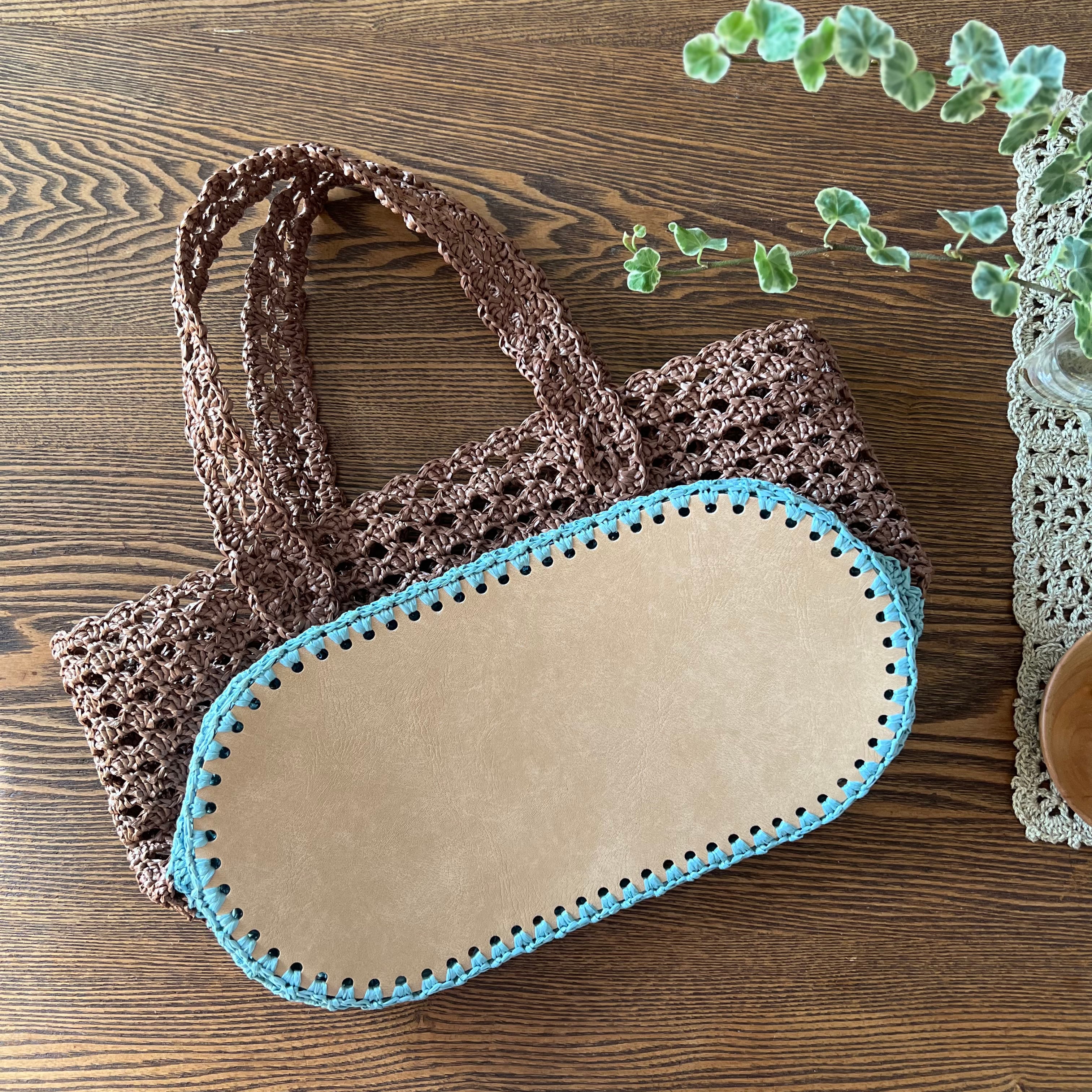 エコアンダリヤで編むマルシェバッグ｜uzu. さんコラボキット | ［hus