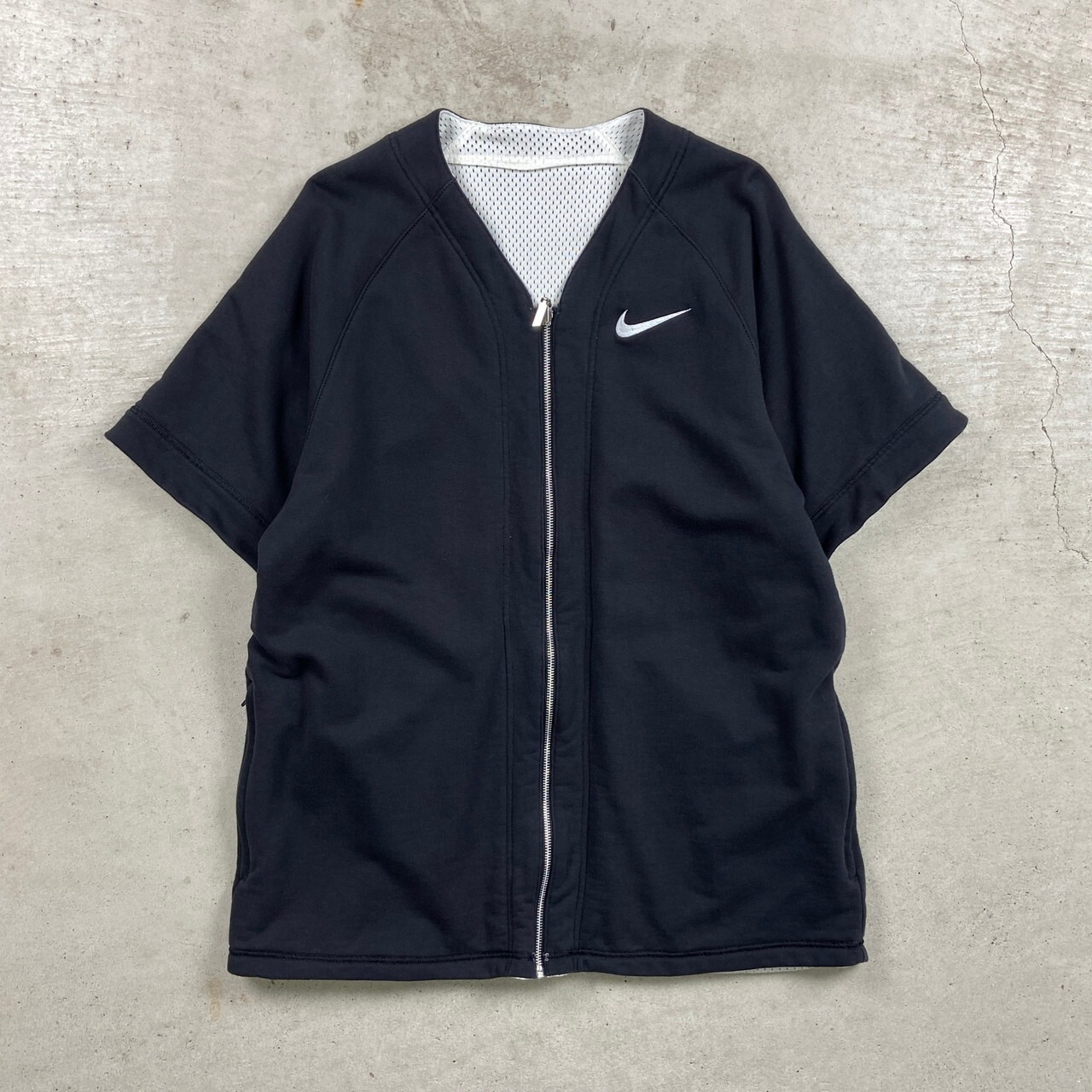 NIKE ナイキ リバーシブル ベースボールシャツ スウェットシャツ 