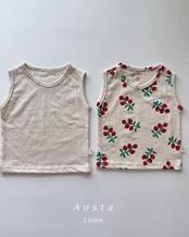 【取寄/韓国直送】Aosta 26/SM リンネンタンクトップ｜夏服｜韓国子供服