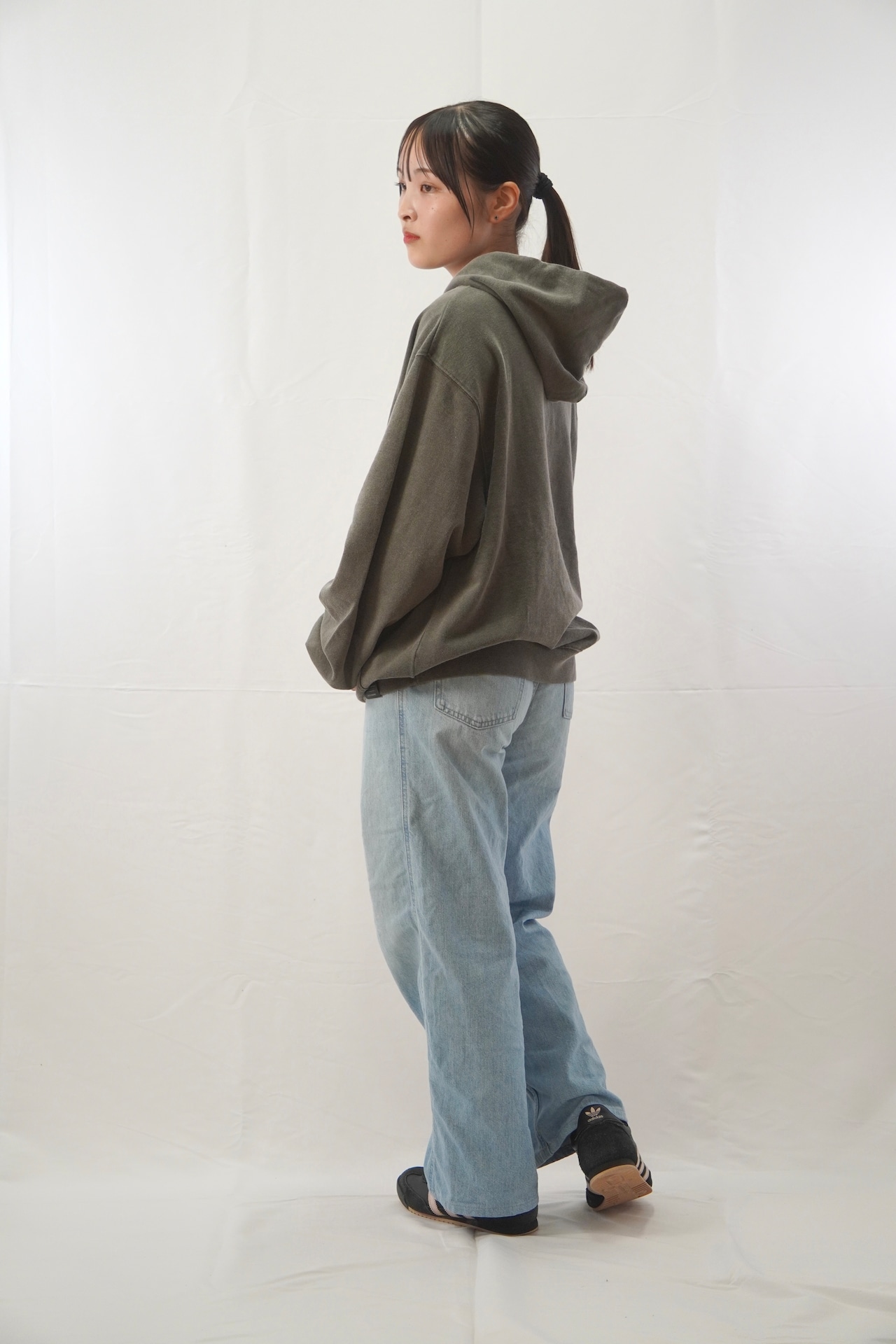 【受注生産】OLD SIGNATURE HOODIE color Fade grey - 3