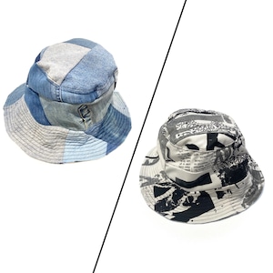 COTEMER Reversible Bucket Hat demim×original print【hat13】