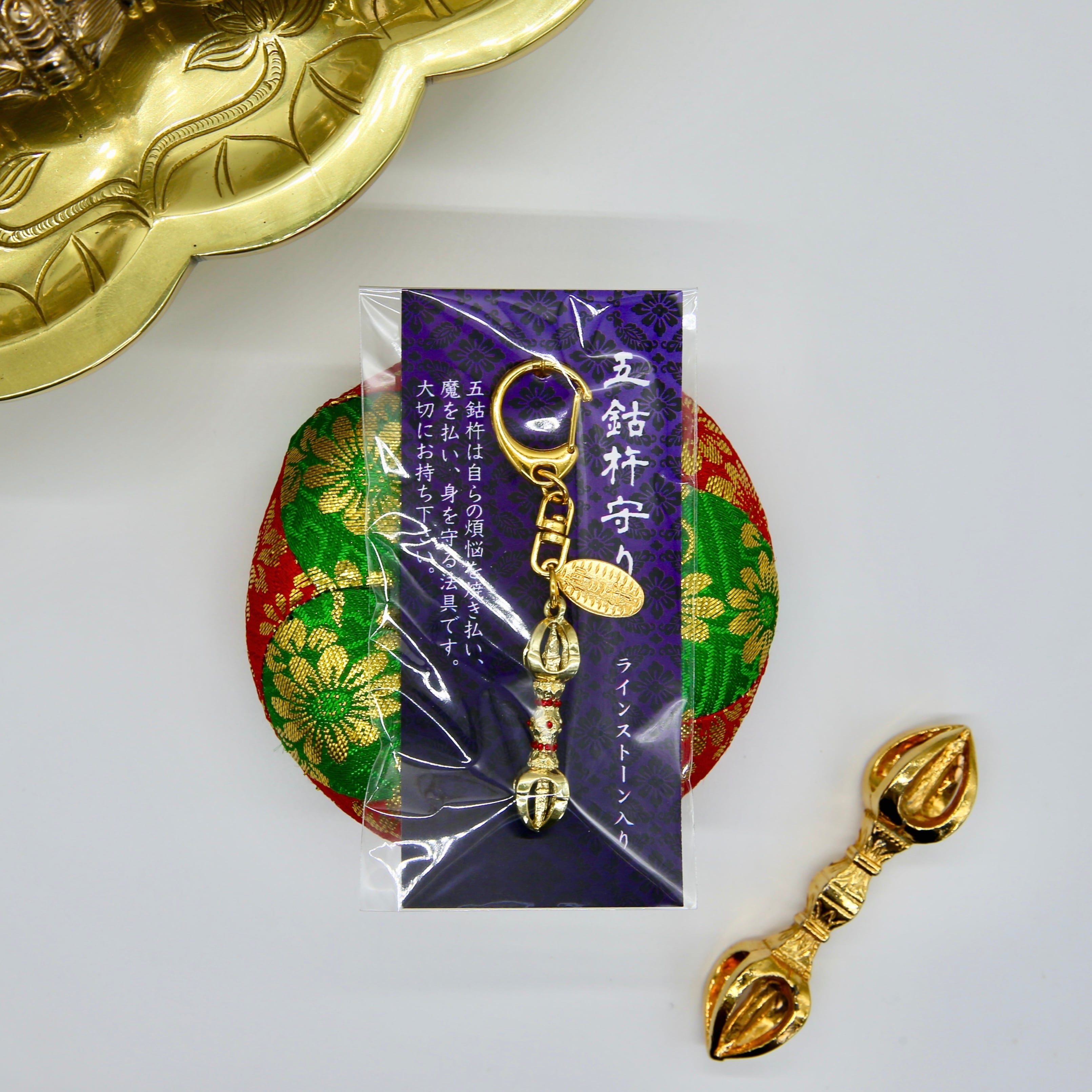 五鈷杵守りレッドストーン | honpukuji online site