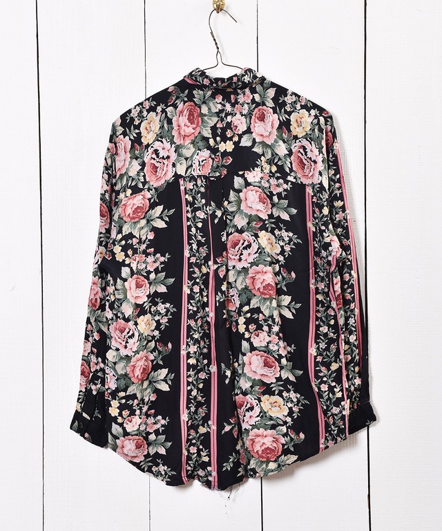 Flower Pattern Long Sleeve Shirt ｜花柄 長袖 シャツ GRAPEFRUIT MOON Online
